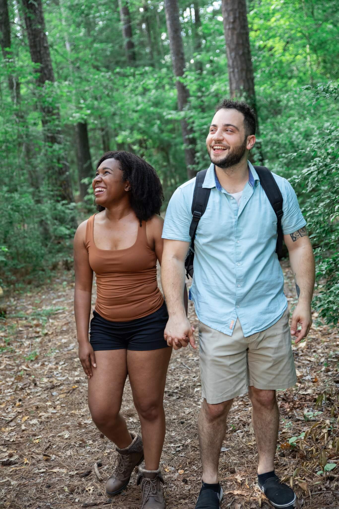 couple hiking at Chester State Park