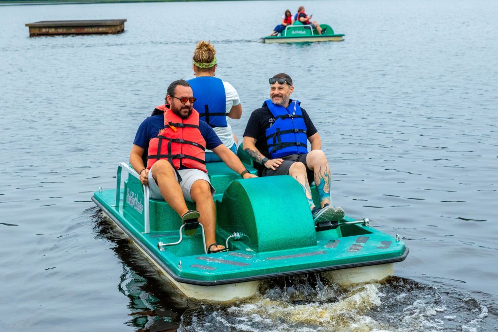 pedal boats at Cheraw State Park